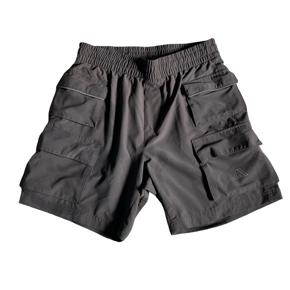 Gray/ Brown Taupe Cargo Shorts S BY AERO MVMNT